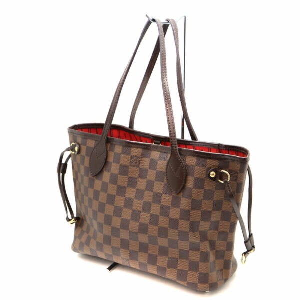 a22 3934 1 Louis Vuitton Neverfull PM Tote Bag Damier Canvas Ebene Brown