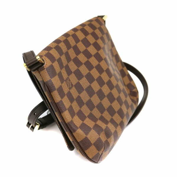 a22 415 4 Louis Vuitton Musette Tango Long Shoulder Bag Damier Canvas Ebene Brown