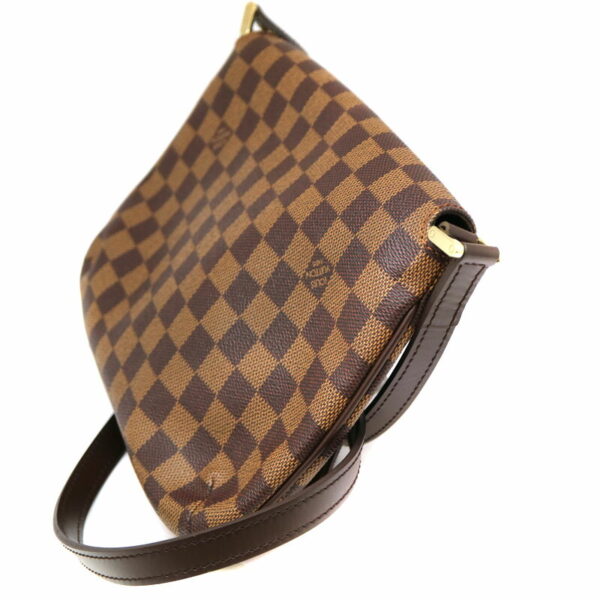 a22 415 5 Louis Vuitton Musette Tango Long Shoulder Bag Damier Canvas Ebene Brown