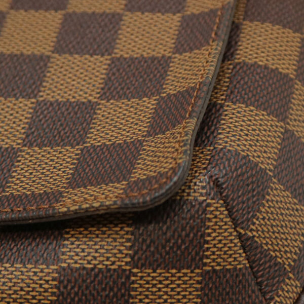 a22 415 7 Louis Vuitton Musette Tango Long Shoulder Bag Damier Canvas Ebene Brown