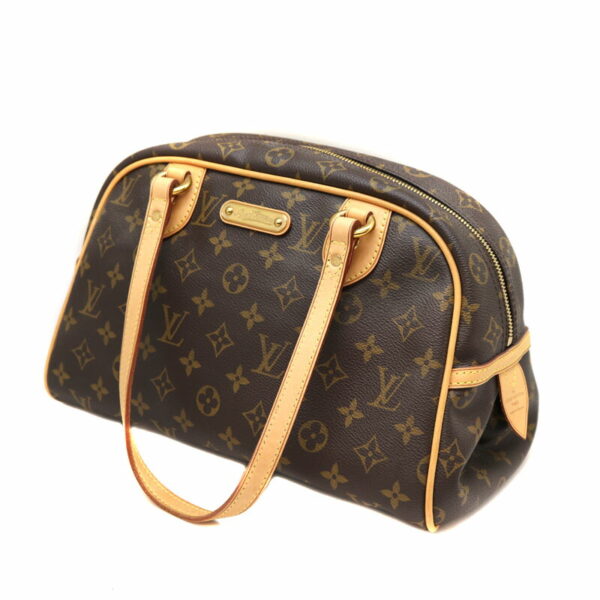 a22 4520 1 Louis Vuitton Montgreille PM Shoulder Bag Monogram Canvas Brown