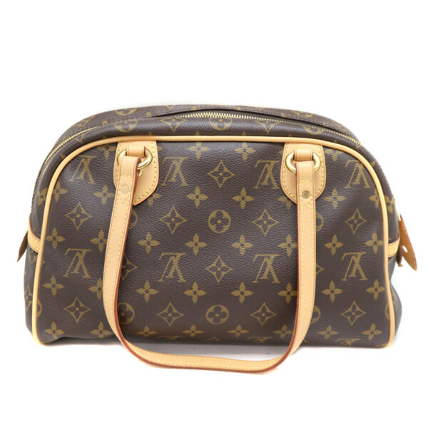 a22 4520 3 Louis Vuitton Montgreille PM Shoulder Bag Monogram Canvas Brown