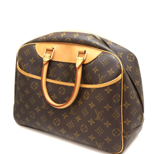 a22 4521 1 Louis Vuitton Bowling Vanity Handbag Monogram Canvas Brown