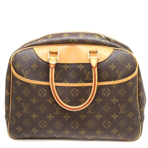 a22 4521 2 Louis Vuitton Bowling Vanity Handbag Monogram Canvas Brown