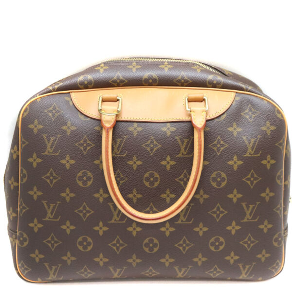 a22 4521 3 Louis Vuitton Bowling Vanity Handbag Monogram Canvas Brown