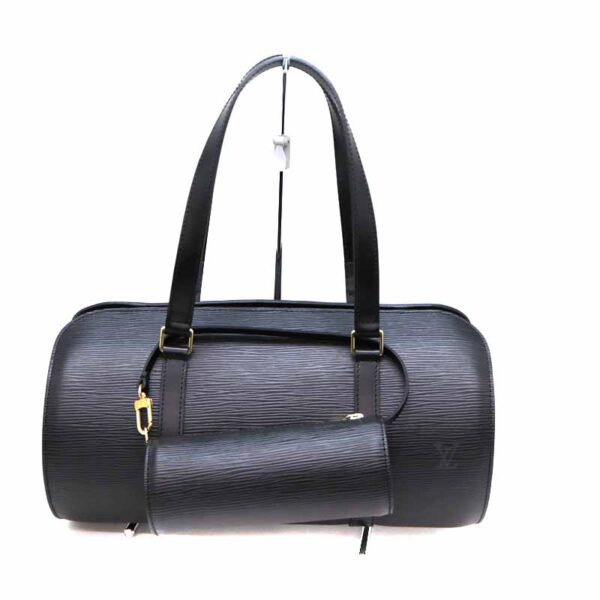 a22 4621 2 Louis Vuitton Soufflot Shoulder Bag Epi Leather Black