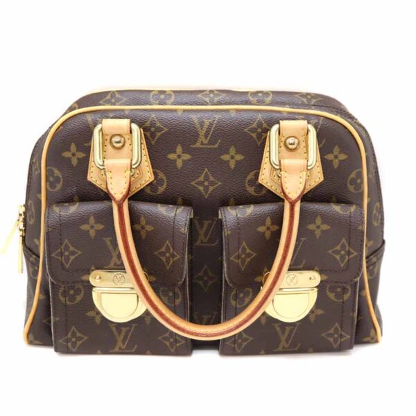 a22 4855 2 Louis Vuitton Manhattan PM Handbag Monogram Canvas Brown