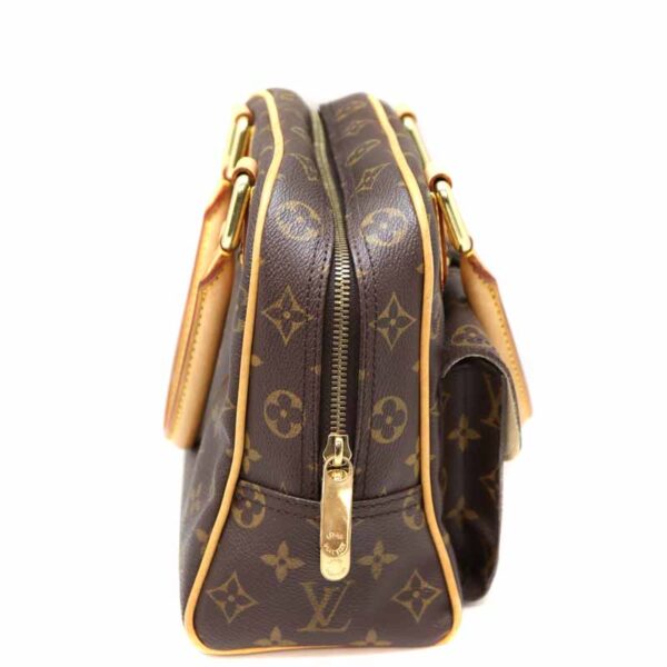 a22 4855 5 Louis Vuitton Manhattan PM Handbag Monogram Canvas Brown