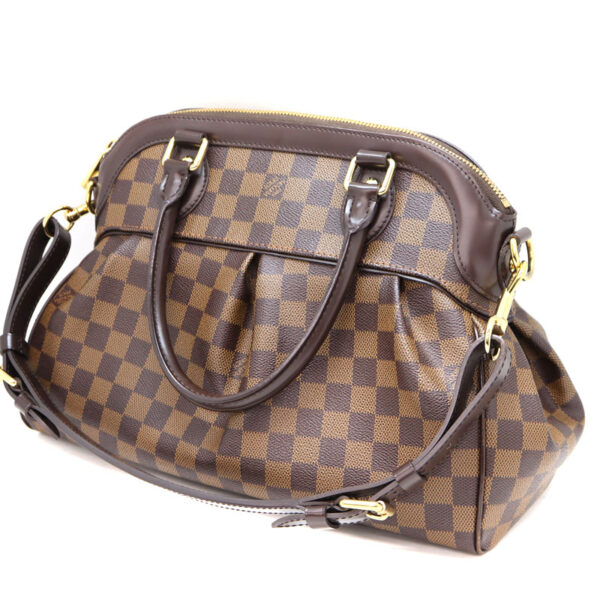 a22 4878 1 Louis Vuitton Trevi PM Shoulder Bag Damier Canvas Ebene Brown