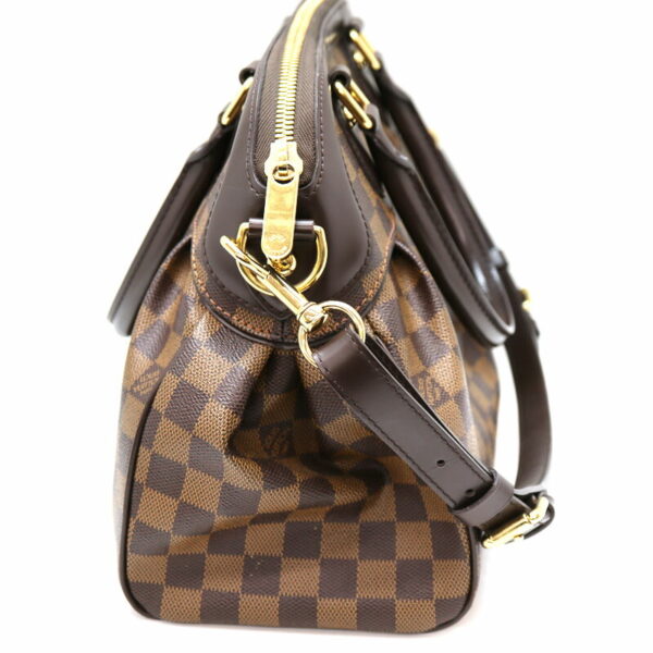 a22 4878 5 Louis Vuitton Trevi PM Shoulder Bag Damier Canvas Ebene Brown