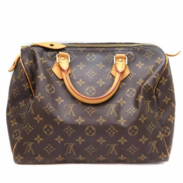 a22 4933 2 Louis Vuitton Speedy 30 Handbag Monogram Canvas Brown