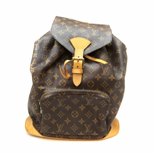 a22 5124 2 Louis Vuitton Monsouris MM Rucksack Monogram Canvas Brown