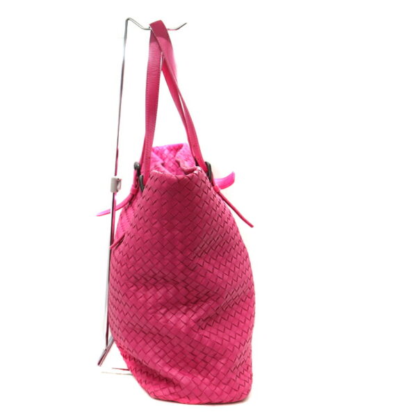 a22 5630 4 Bottega Veneta Intrecciato Tote Bag Leather Pink