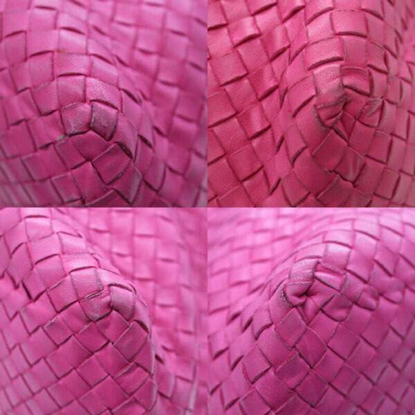 a22 5630 6 Bottega Veneta Intrecciato Tote Bag Leather Pink