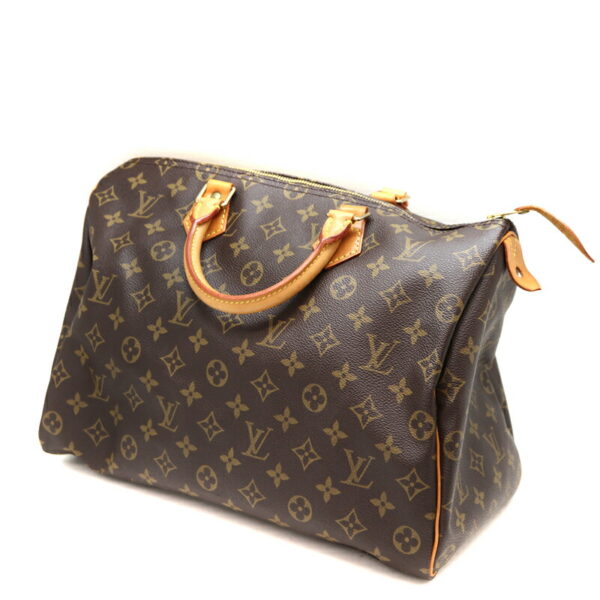 a22 5659 1 Louis Vuitton Speedy 35 Handbag Canvas Brown