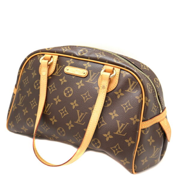 a22 5679 1 Louis Vuitton Montorgueil PM Shoulder Bag Canvas Brown