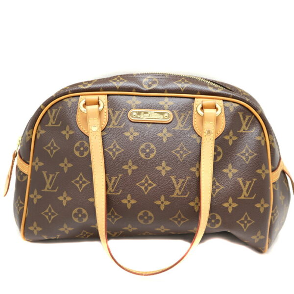 a22 5679 2 Louis Vuitton Montorgueil PM Shoulder Bag Canvas Brown