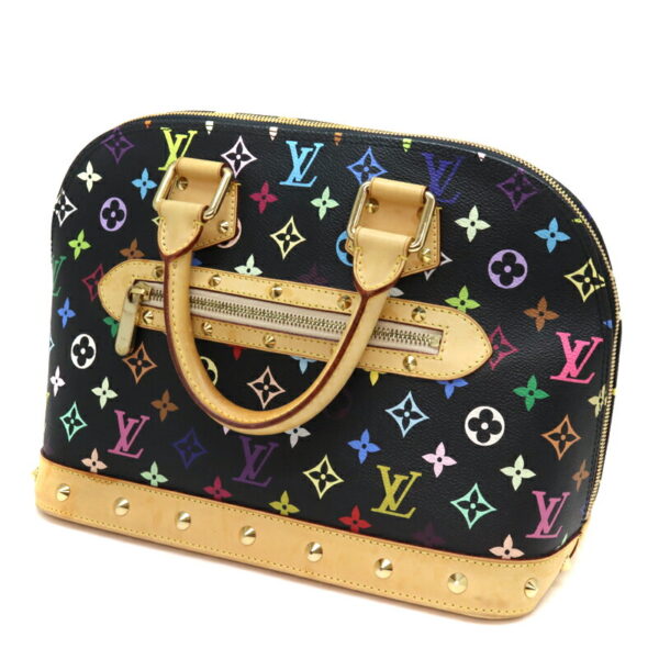 a22 6005 1 Louis Vuitton Alma Handbag Monogram Multicolor Black