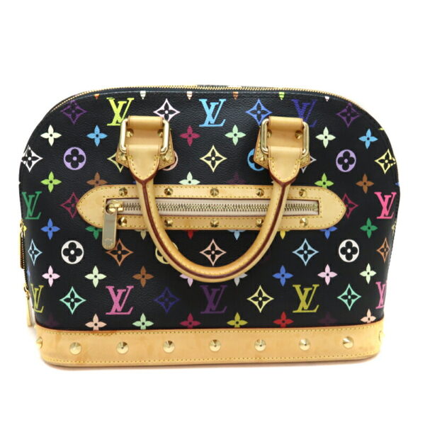 a22 6005 2 Louis Vuitton Alma Handbag Monogram Multicolor Black