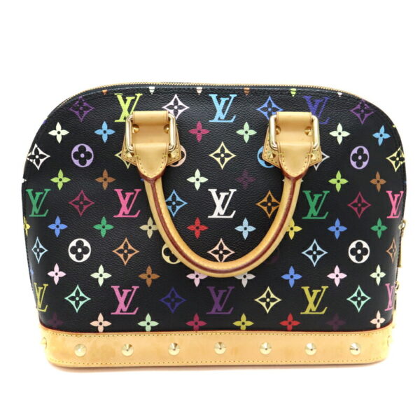 a22 6005 3 Louis Vuitton Alma Handbag Monogram Multicolor Black