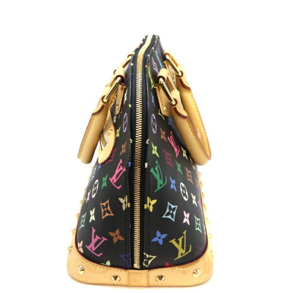 a22 6005 4 Louis Vuitton Alma Handbag Monogram Multicolor Black