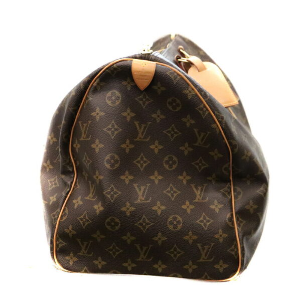 a22 6064 4 Louis Vuitton Keepall 55 Bag Monogram Canvas Brown