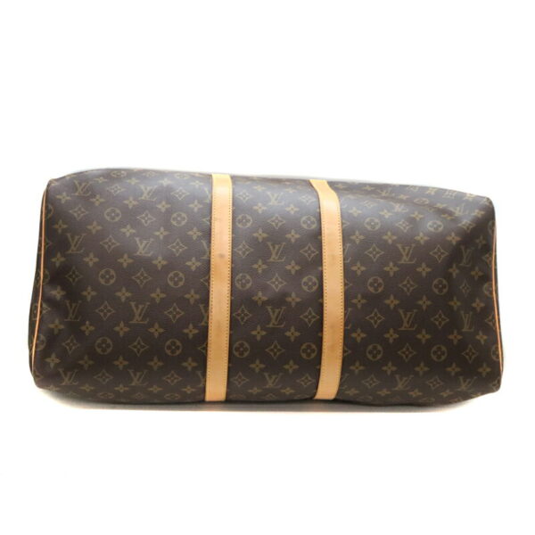 a22 6064 5 Louis Vuitton Keepall 55 Bag Monogram Canvas Brown