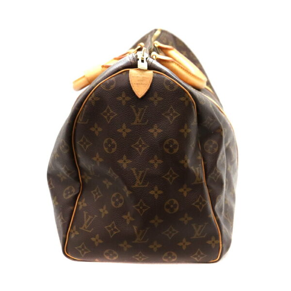 a22 6089 4 Louis Vuitton Keepall 50 Bag Canvas Brown