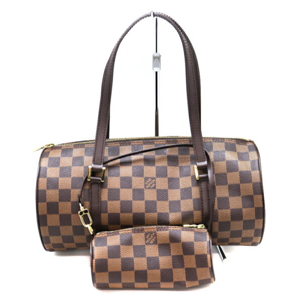 a22 6122 2 Louis Vuitton Papillon 30 Handbag Damier Canvas Brown