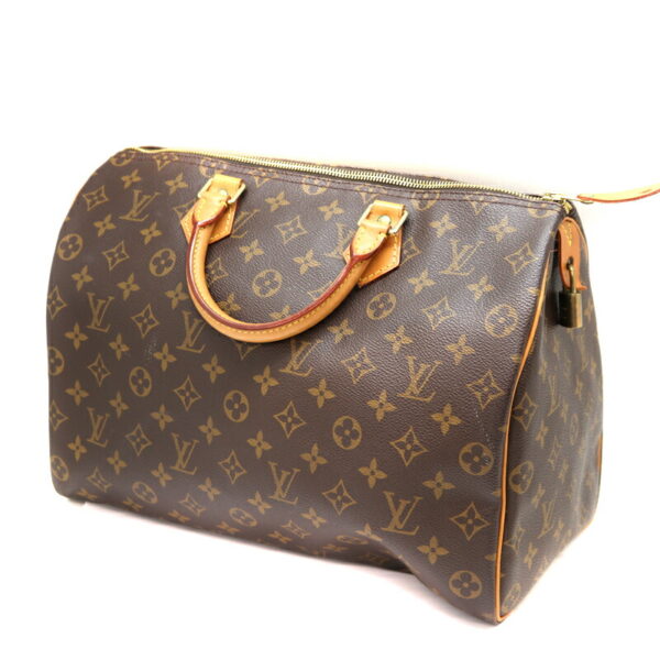 a22 6192 1 Louis Vuitton Speedy 35 Handbag Monogram Canvas Brown