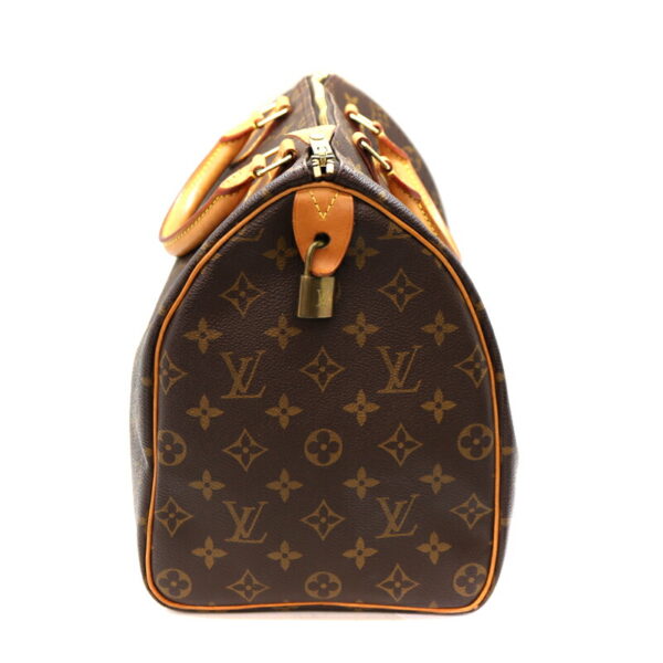 a22 6192 4 Louis Vuitton Speedy 35 Handbag Monogram Canvas Brown