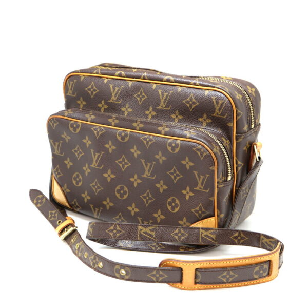 a22 6318 1 Louis Vuitton Nile Shoulder Bag Monogram Canvas Brown