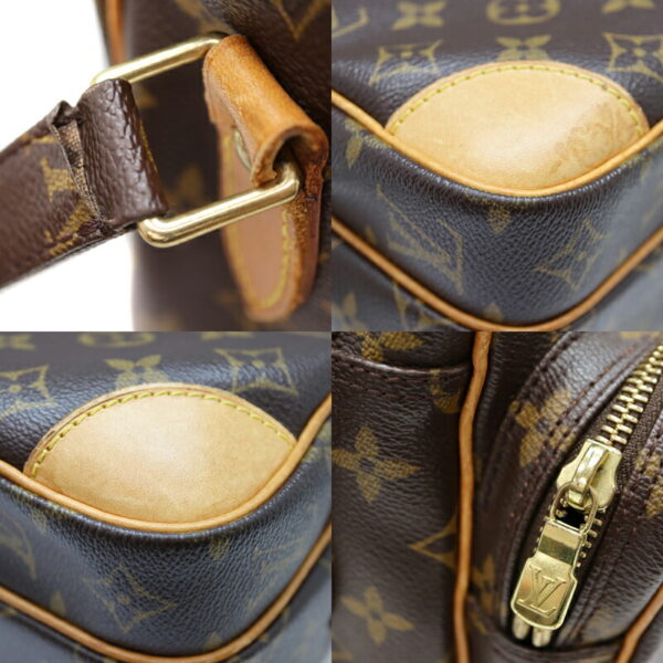 a22 6318 7 Louis Vuitton Nile Shoulder Bag Monogram Canvas Brown