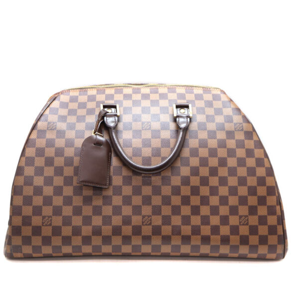 a22 6685 1 Louis Vuitton Rivera GM Handbag Damier Canvas Brown