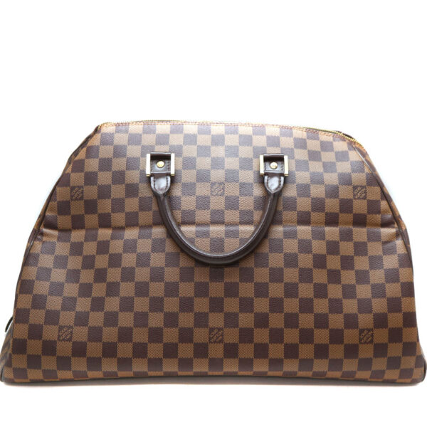 a22 6685 2 Louis Vuitton Rivera GM Handbag Damier Canvas Brown