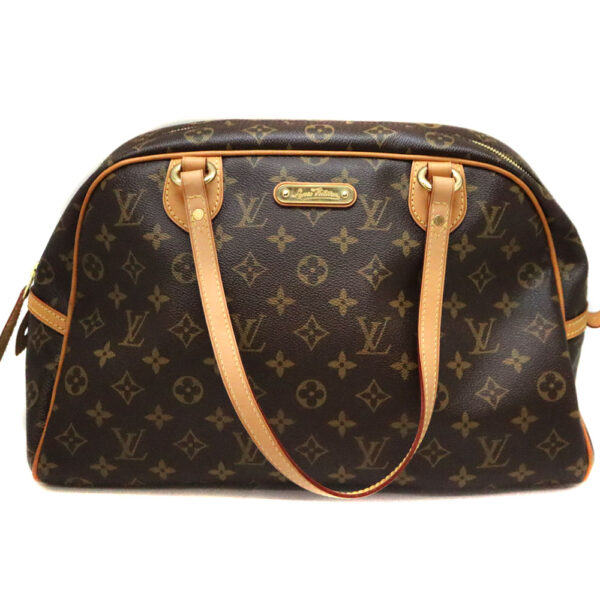 a22 6827 2 Louis Vuitton Montorgueil GM Shoulder Bag Canvas Brown