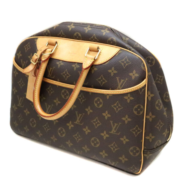 a22 7009 1 Louis Vuitton Bowling Vanity Handbag Monogram Canvas Brown