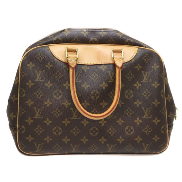 a22 7009 3 Louis Vuitton Bowling Vanity Handbag Monogram Canvas Brown