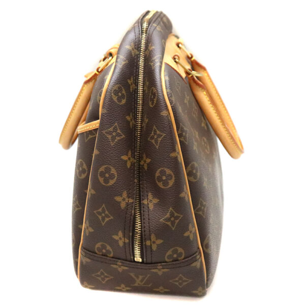 a22 7009 4 Louis Vuitton Bowling Vanity Handbag Monogram Canvas Brown