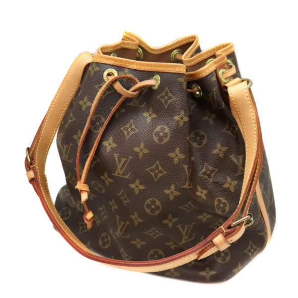 a22 7030 1 Louis Vuitton Petit Noe Shoulder Bag Monogram Canvas Brown