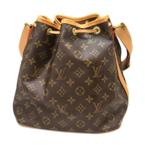 a22 7030 3 Louis Vuitton Petit Noe Shoulder Bag Monogram Canvas Brown