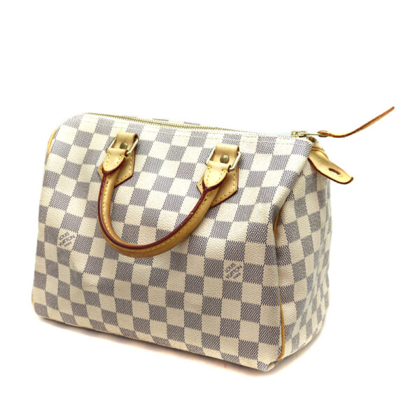 a22 7081 1 Louis Vuitton Speedy 25 Bag Damier Canvas White