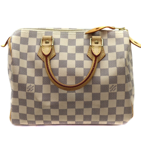 a22 7081 2 Louis Vuitton Speedy 25 Bag Damier Canvas White