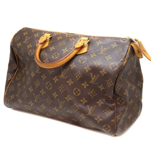 a22 7219 1 Louis Vuitton Speedy 35 Handbag Monogram Canvas Brown