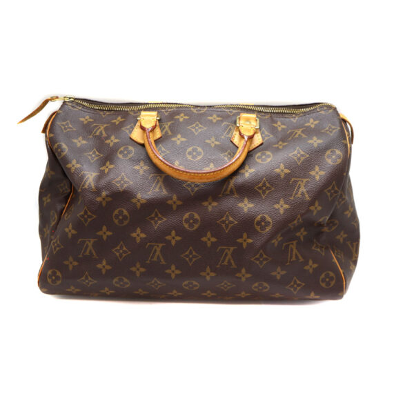 a22 7219 3 Louis Vuitton Speedy 35 Handbag Monogram Canvas Brown