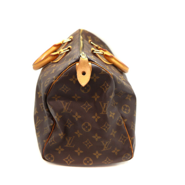 a22 7219 4 Louis Vuitton Speedy 35 Handbag Monogram Canvas Brown