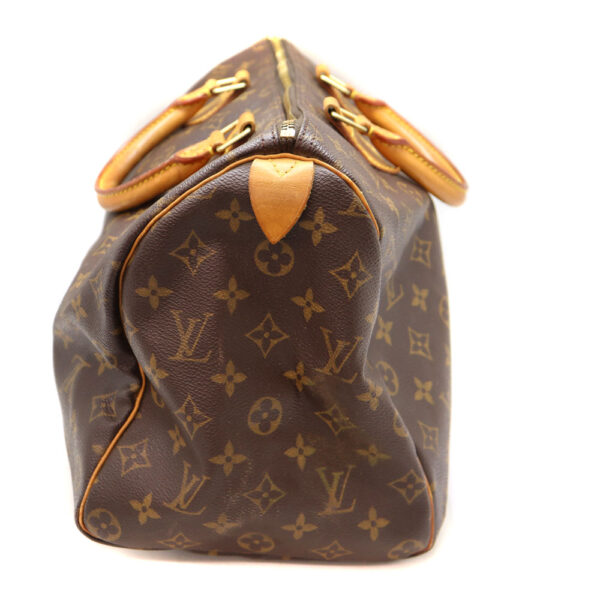 a22 7219 5 Louis Vuitton Speedy 35 Handbag Monogram Canvas Brown