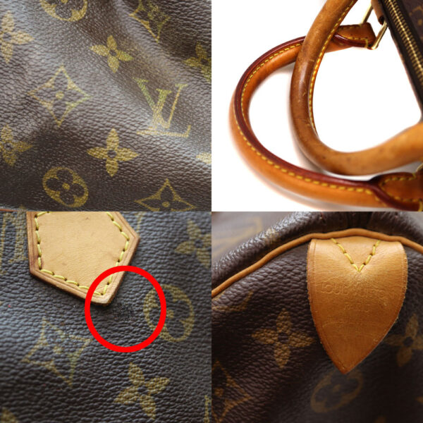 a22 7219 8 Louis Vuitton Speedy 35 Handbag Monogram Canvas Brown