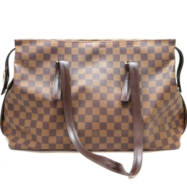 a22 7477 2 Louis Vuitton Chelsea Shoulder Bag Damier Canvas Brown