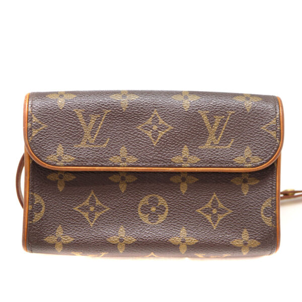 a22 7614 2 Louis Vuitton Pochette Florentine Waist Pouch Monogram Canvas Brown